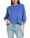Michael Stars Julia Puff Sleeve Pullover In Blue