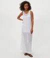 Michael Stars Julianna Mesh Maxi Dress In White