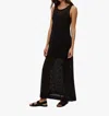 Michael Stars Julianna Mesh Maxi Dress In Black In Black