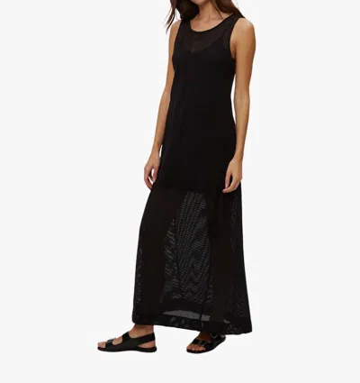 Michael Stars Julianna Mesh Maxi Dress In Black
