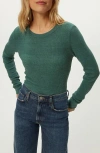 Michael Stars Juliet Long Sleeve Thermal Tee In Green
