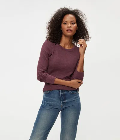 Michael Stars Juliet Thermal Tee In Beetroot