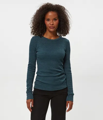 Michael Stars Juliet Thermal Tee In Blue