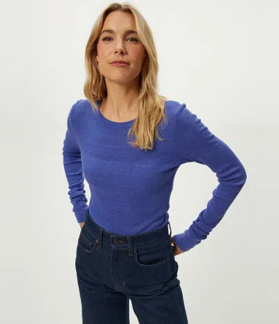 Michael Stars Palmer Cropped T-shirt In Blue