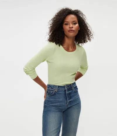 Michael Stars Juliet Thermal Tee In Dewdrop