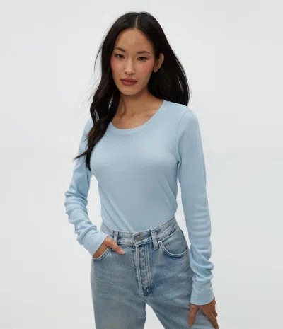 Michael Stars Juliet Thermal Tee In Fountain