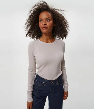 Michael Stars Juliet Thermal Tee In Gray