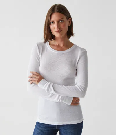 Michael Stars Juliet Crew Neck Thermal In Carm