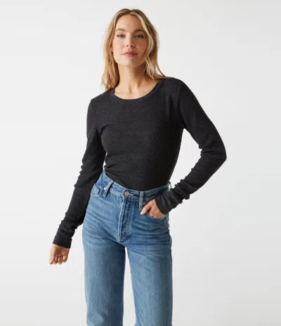 Michael Stars Juliet Thermal Tee In Moonlit