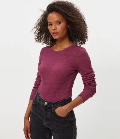 Michael Stars Juliet Thermal Tee In Pink