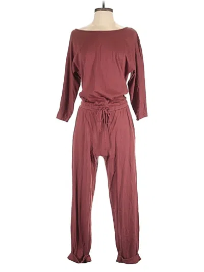 Pre-owned Michael Stars Jumpsuit In Burgundy