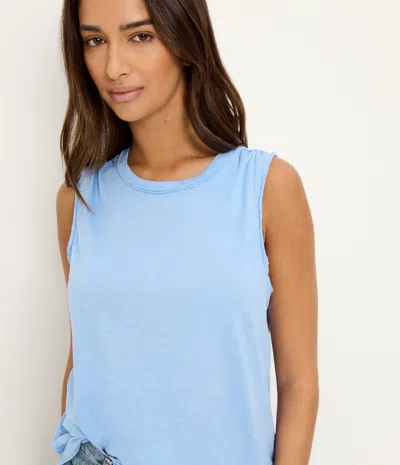Michael Stars June Supima Tank In Blue
