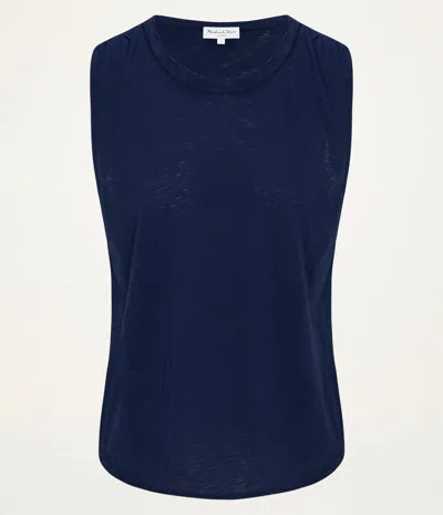 Michael Stars June Supima Tank In Blue