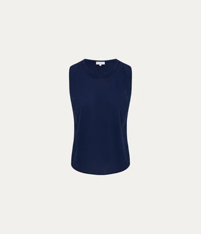 Michael Stars June Supima Tank In Blue