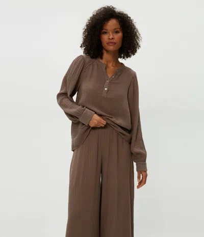 Michael Stars Kacey Peasant Top In Cobblestone