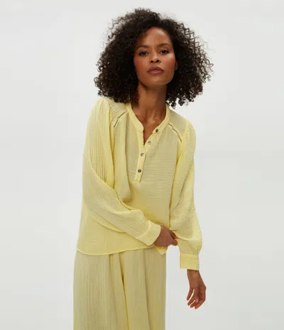 Michael Stars Kacey Peasant Top In Lemonade