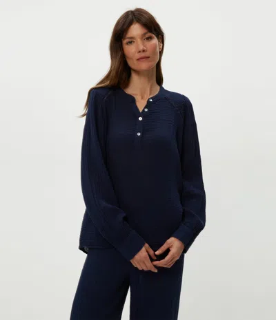 Michael Stars Kacey Peasant Top In Nocturnal