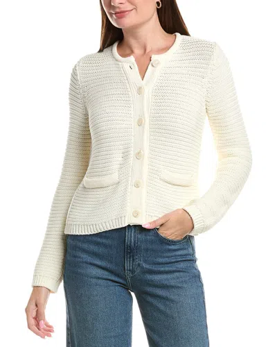 Michael Stars Kaden Crewneck Cardigan In Neutral
