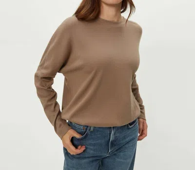 Michael Stars Kaley Crew Neck Tee In Brown