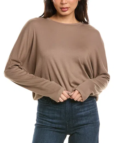 Michael Stars Kaley Crewneck T-shirt In Brown