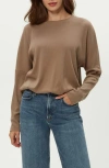 Michael Stars Kaley Crewneck Tee In Brown