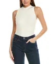 Michael Stars Kara Mock Neck Shell In White