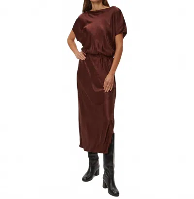 Michael Stars Karter Midi Dress In Espresso In Brown