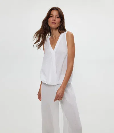 Michael Stars Kate Gauze Surplice Tank
