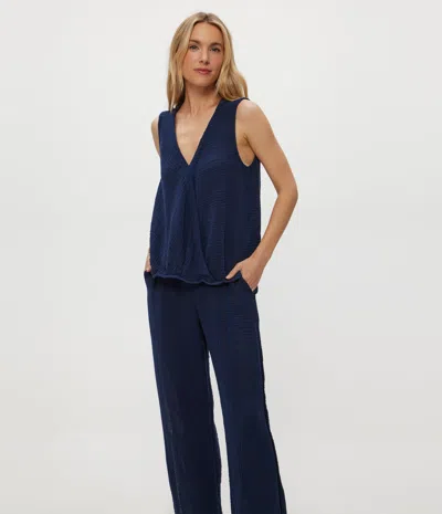 Michael Stars Kate Gauze Surplice Tank