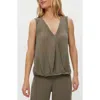 Michael Stars Kate Surplice Sleeveless Top