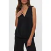 Michael Stars Kate Surplice Sleeveless Top