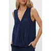 Michael Stars Kate Surplice Sleeveless Top