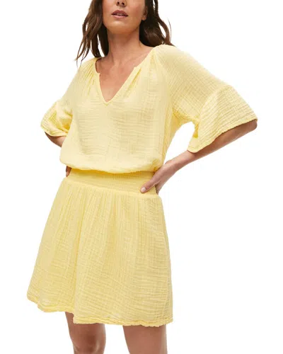 Michael Stars Katelyn Mini Dress In Yellow