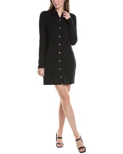 Michael Stars Kayla Button-down Cardigan Dress In Black