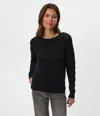 Michael Stars Kaylin Relaxed Pullover In Black