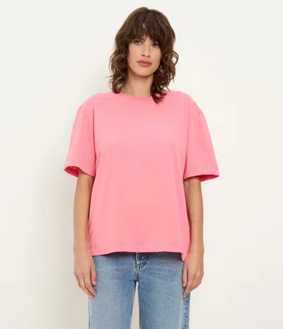 Michael Stars Kennedy Boyfriend Tee In Pink