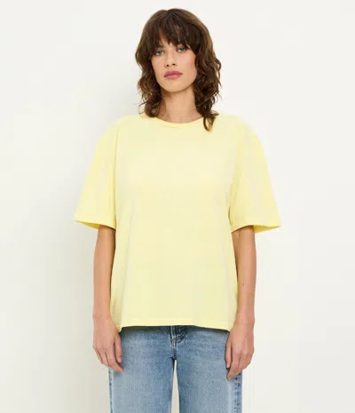 Michael Stars Kennedy Boyfriend Tee In Yellow