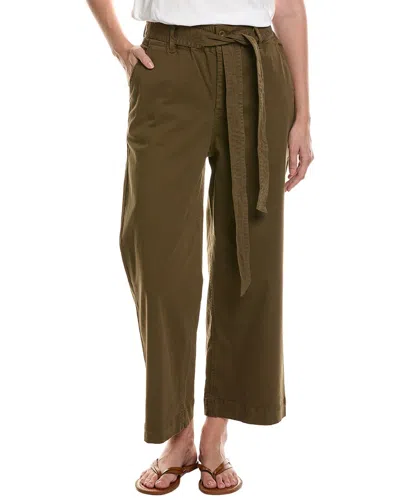 Michael Stars Kenya High-rise Wide Leg Pant In Green