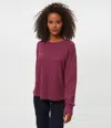 Michael Stars Keri Thermal Pullover In Pink