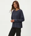 Michael Stars Keri Thermal Pullover In Red