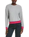 Michael Stars Kimora Crew Neck Pullover In Gray