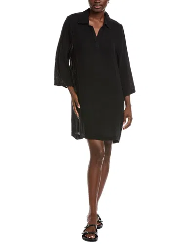Michael Stars Kini Collared Tunic Dress In Black