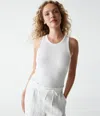 Michael Stars Kira Crinkle Tank In White