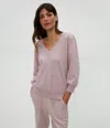 Michael Stars Kit V-neck Sweatshirt In Sachet