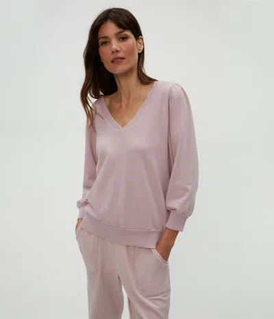 Michael Stars Kit V-neck Sweatshirt In Sachet