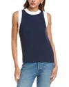 Michael Stars Sia Sleeveless Sweater In Nocturnal In Blue