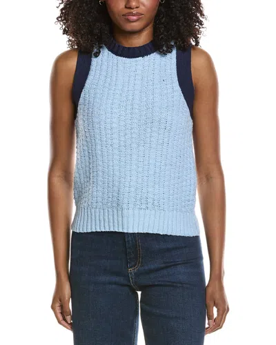 Michael Stars Sia Sleeveless Sweater In Fountain In Blue