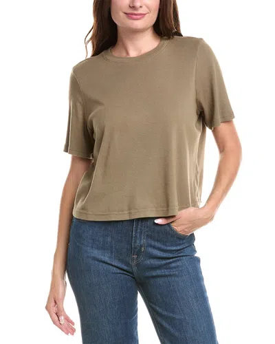 Michael Stars Kristen Crop T-shirt In Green