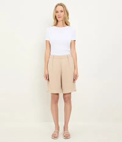 Michael Stars Lacey Linen Short In Neutral