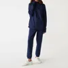Michael Stars Laurel Mock Neck Top In Nocturnal In Blue